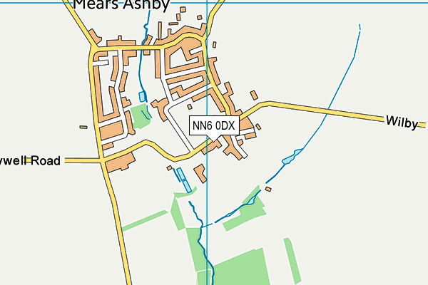 NN6 0DX map - OS VectorMap District (Ordnance Survey)