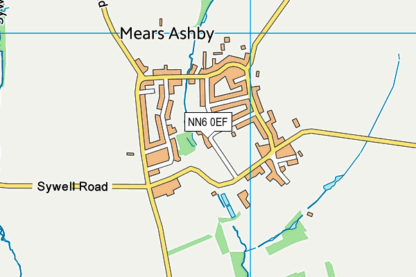 NN6 0EF map - OS VectorMap District (Ordnance Survey)