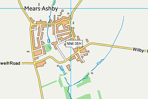 NN6 0EH map - OS VectorMap District (Ordnance Survey)
