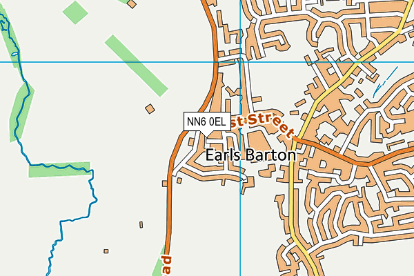 NN6 0EL map - OS VectorMap District (Ordnance Survey)