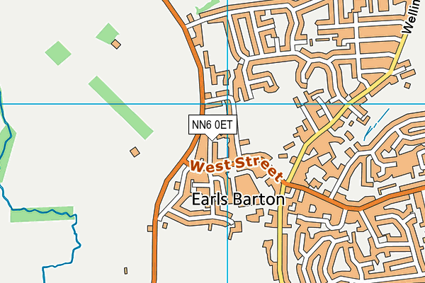NN6 0ET map - OS VectorMap District (Ordnance Survey)