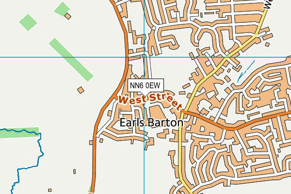NN6 0EW map - OS VectorMap District (Ordnance Survey)