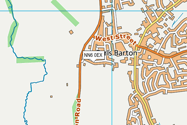 NN6 0EX map - OS VectorMap District (Ordnance Survey)