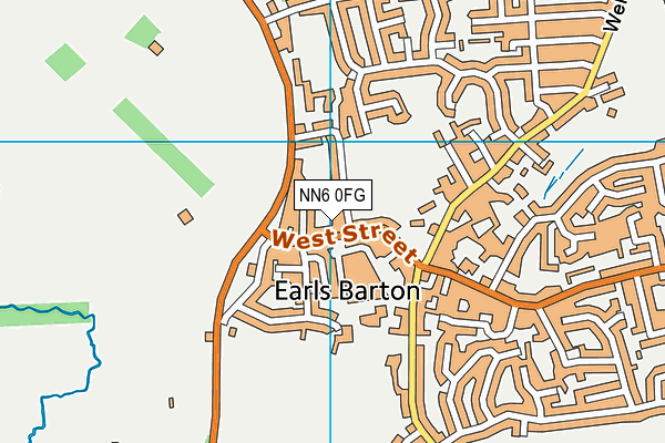 NN6 0FG map - OS VectorMap District (Ordnance Survey)
