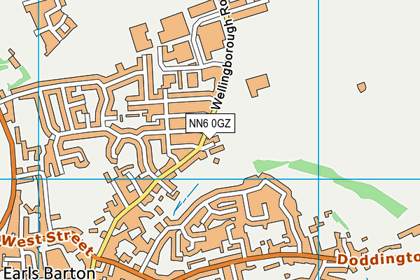 NN6 0GZ map - OS VectorMap District (Ordnance Survey)