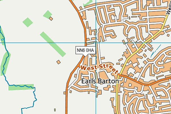 NN6 0HA map - OS VectorMap District (Ordnance Survey)