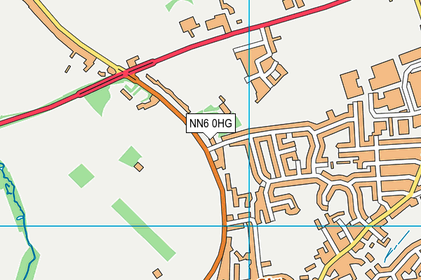 NN6 0HG map - OS VectorMap District (Ordnance Survey)