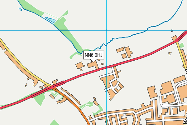 NN6 0HJ map - OS VectorMap District (Ordnance Survey)