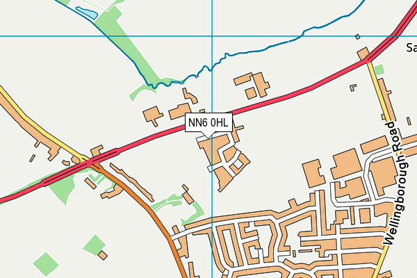 NN6 0HL map - OS VectorMap District (Ordnance Survey)