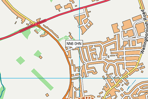 NN6 0HN map - OS VectorMap District (Ordnance Survey)