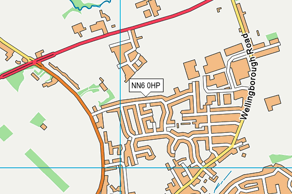 NN6 0HP map - OS VectorMap District (Ordnance Survey)
