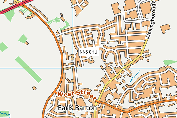 NN6 0HU map - OS VectorMap District (Ordnance Survey)