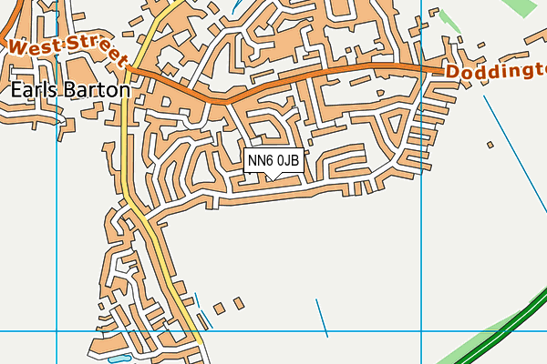 NN6 0JB map - OS VectorMap District (Ordnance Survey)