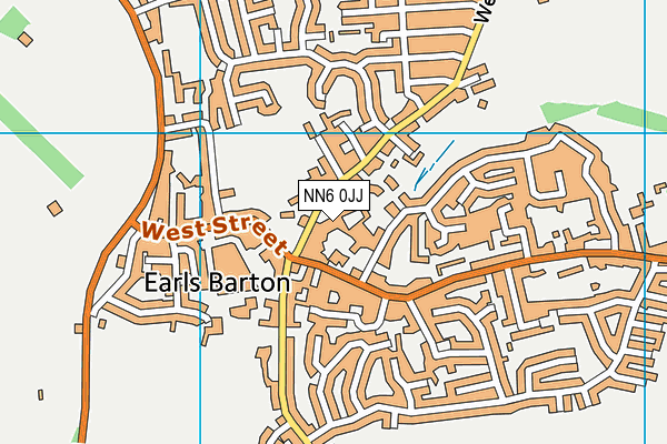 NN6 0JJ map - OS VectorMap District (Ordnance Survey)