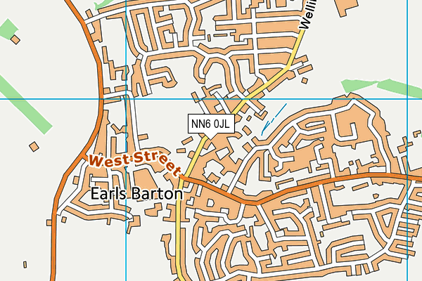 NN6 0JL map - OS VectorMap District (Ordnance Survey)
