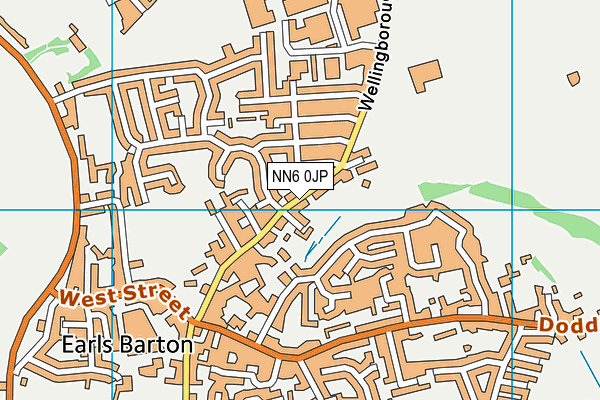 NN6 0JP map - OS VectorMap District (Ordnance Survey)