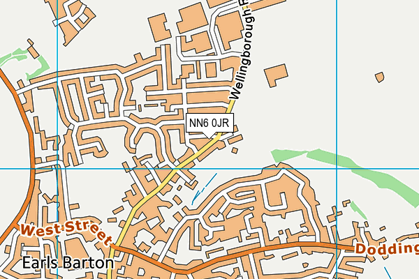 NN6 0JR map - OS VectorMap District (Ordnance Survey)