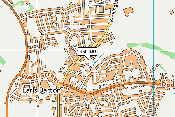 NN6 0JU map - OS VectorMap District (Ordnance Survey)