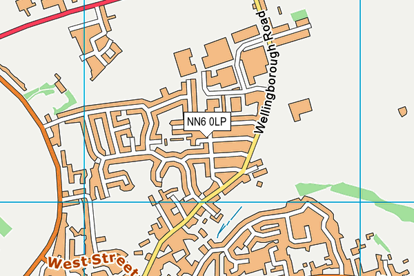 NN6 0LP map - OS VectorMap District (Ordnance Survey)