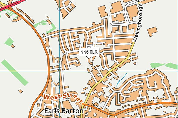 NN6 0LR map - OS VectorMap District (Ordnance Survey)