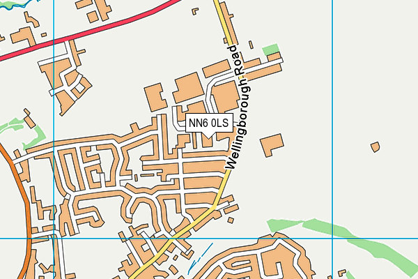 NN6 0LS map - OS VectorMap District (Ordnance Survey)