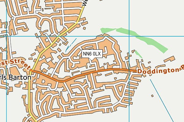 NN6 0LX map - OS VectorMap District (Ordnance Survey)