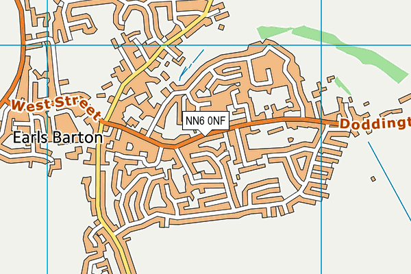 NN6 0NF map - OS VectorMap District (Ordnance Survey)