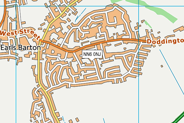 NN6 0NJ map - OS VectorMap District (Ordnance Survey)