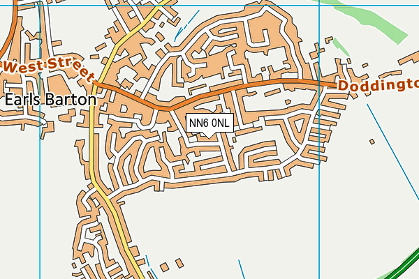 NN6 0NL map - OS VectorMap District (Ordnance Survey)