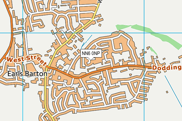 NN6 0NP map - OS VectorMap District (Ordnance Survey)