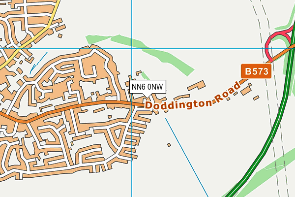 NN6 0NW map - OS VectorMap District (Ordnance Survey)