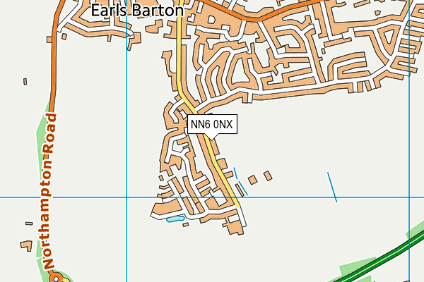 NN6 0NX map - OS VectorMap District (Ordnance Survey)