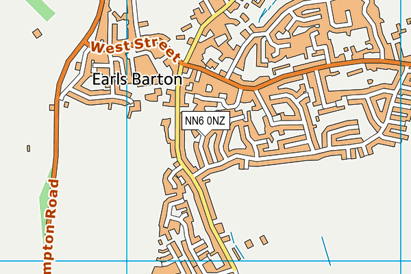 NN6 0NZ map - OS VectorMap District (Ordnance Survey)