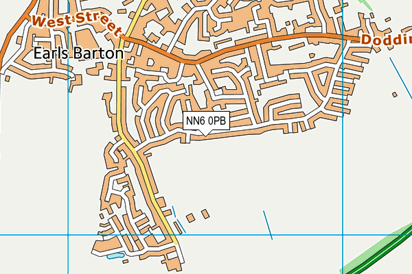 NN6 0PB map - OS VectorMap District (Ordnance Survey)