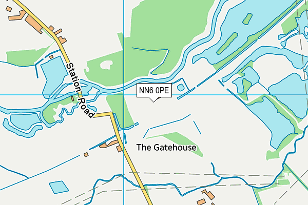 NN6 0PE map - OS VectorMap District (Ordnance Survey)