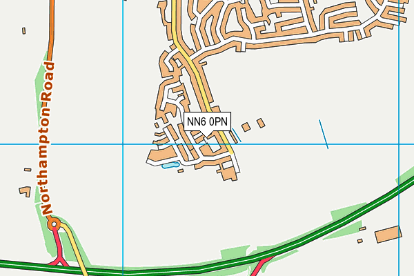 NN6 0PN map - OS VectorMap District (Ordnance Survey)