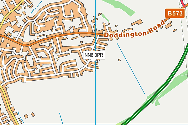 NN6 0PR map - OS VectorMap District (Ordnance Survey)