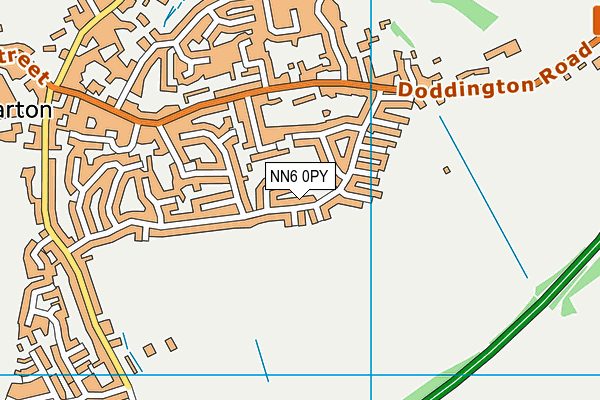 NN6 0PY map - OS VectorMap District (Ordnance Survey)