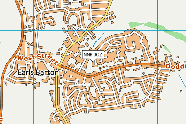 NN6 0QZ map - OS VectorMap District (Ordnance Survey)