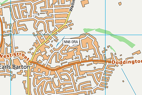 NN6 0RA map - OS VectorMap District (Ordnance Survey)