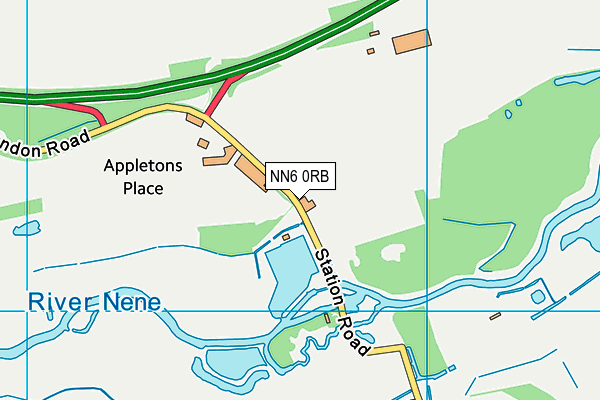 NN6 0RB map - OS VectorMap District (Ordnance Survey)