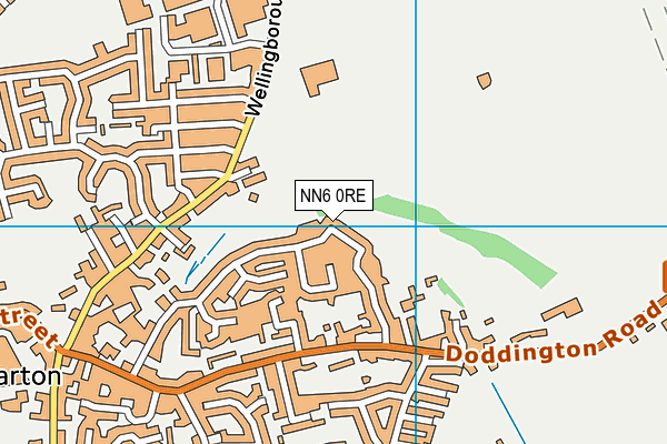 NN6 0RE map - OS VectorMap District (Ordnance Survey)