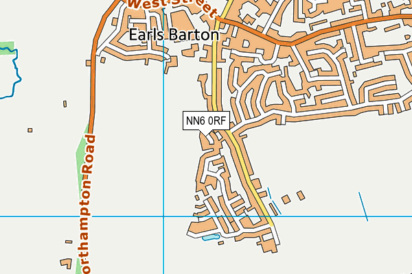 NN6 0RF map - OS VectorMap District (Ordnance Survey)