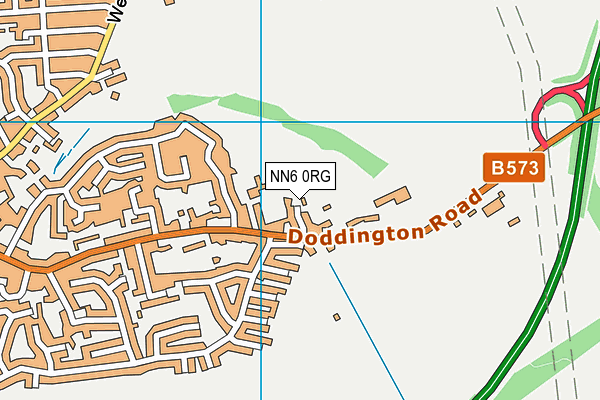 NN6 0RG map - OS VectorMap District (Ordnance Survey)