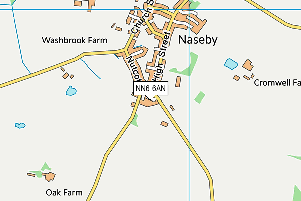 NN6 6AN map - OS VectorMap District (Ordnance Survey)
