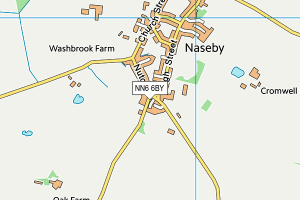 NN6 6BY map - OS VectorMap District (Ordnance Survey)