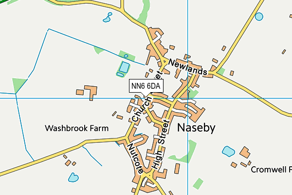 NN6 6DA map - OS VectorMap District (Ordnance Survey)