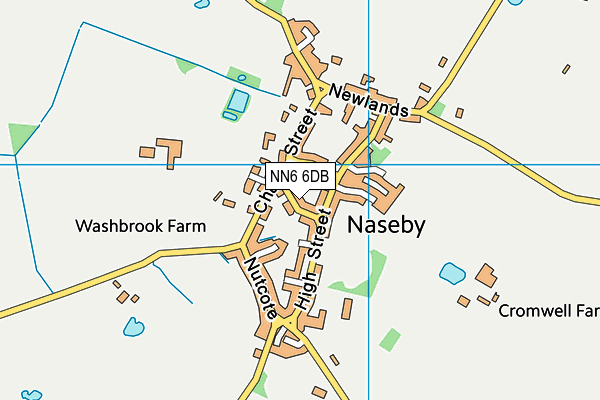 NN6 6DB map - OS VectorMap District (Ordnance Survey)