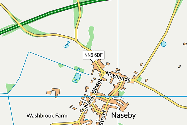 NN6 6DF map - OS VectorMap District (Ordnance Survey)