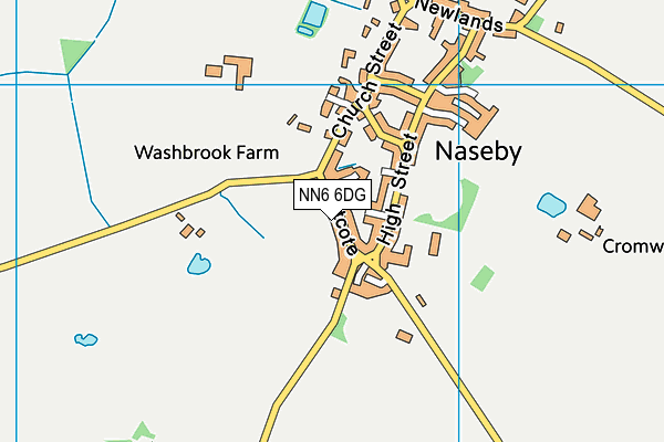 NN6 6DG map - OS VectorMap District (Ordnance Survey)